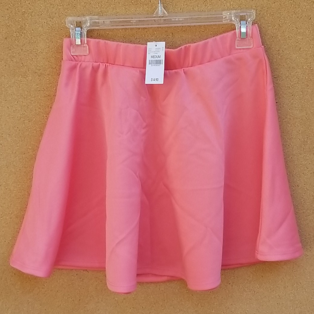 Solid scuba skate skirt in coral